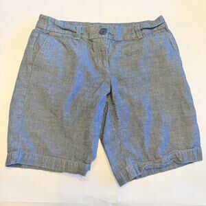 Ann Taylor LOFT Women’s Short Mid Rise Heather Blue Shorts Size 0